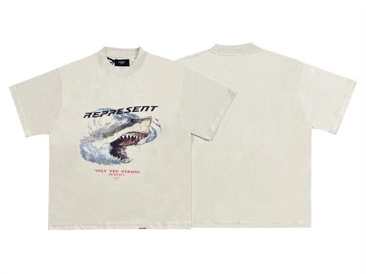 Represent Shark Print T-Shirt