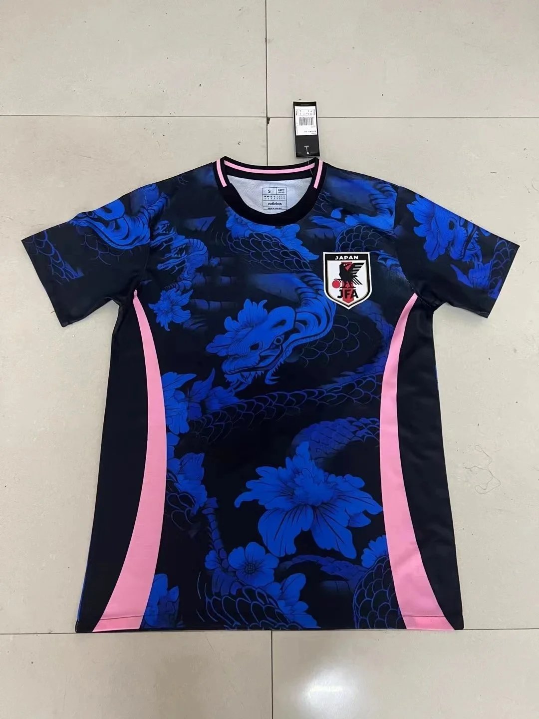 Japan Blue with Pink Trim