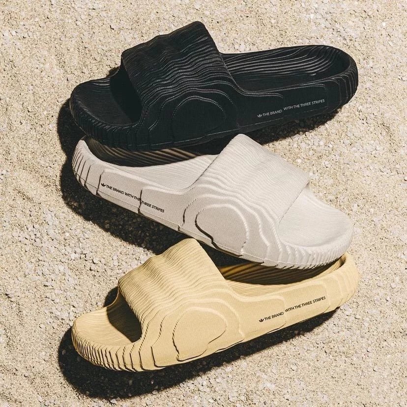 【Only Original Shoes】AD originals Adilette 22 Small Coconut Slippers 3D Printed Pixel Slippers Lite 22 Generation