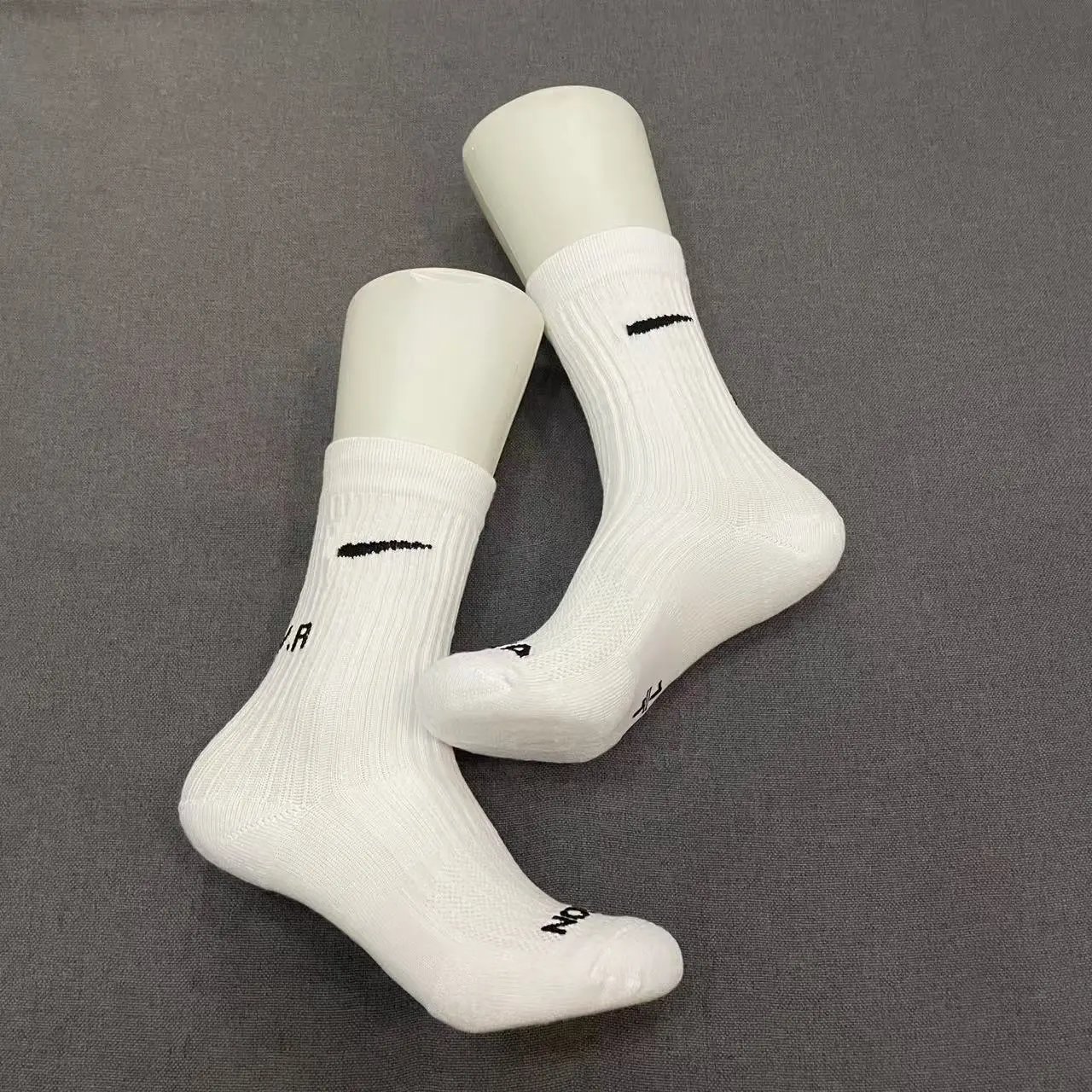 NOCTA Swoosh Crew Socks White - 7