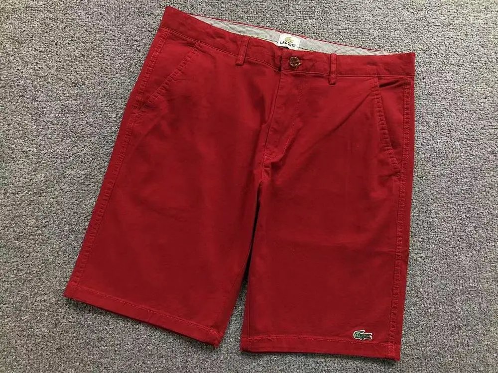 Lacoste Shorts Cotton chino with crocodile logo patch image 3