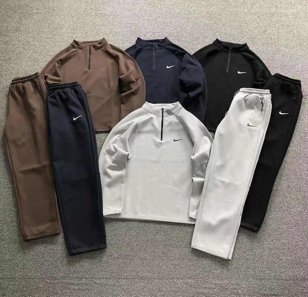 Nike half-zip long sleeve top and sweatpants suit/set — W2CFinds curated find