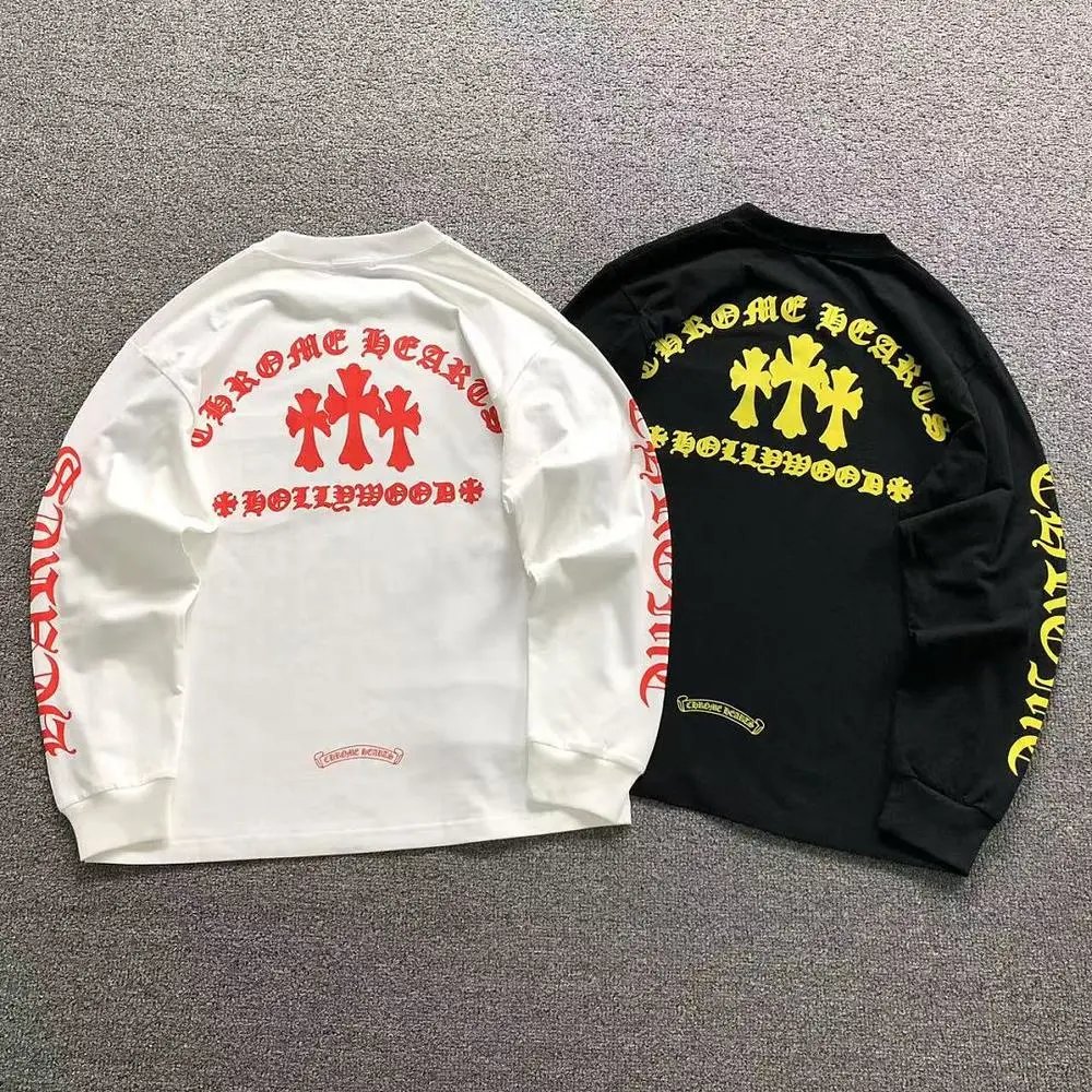 Chrome Hearts cross graphic print long sleeve tee — W2CFinds curated find
