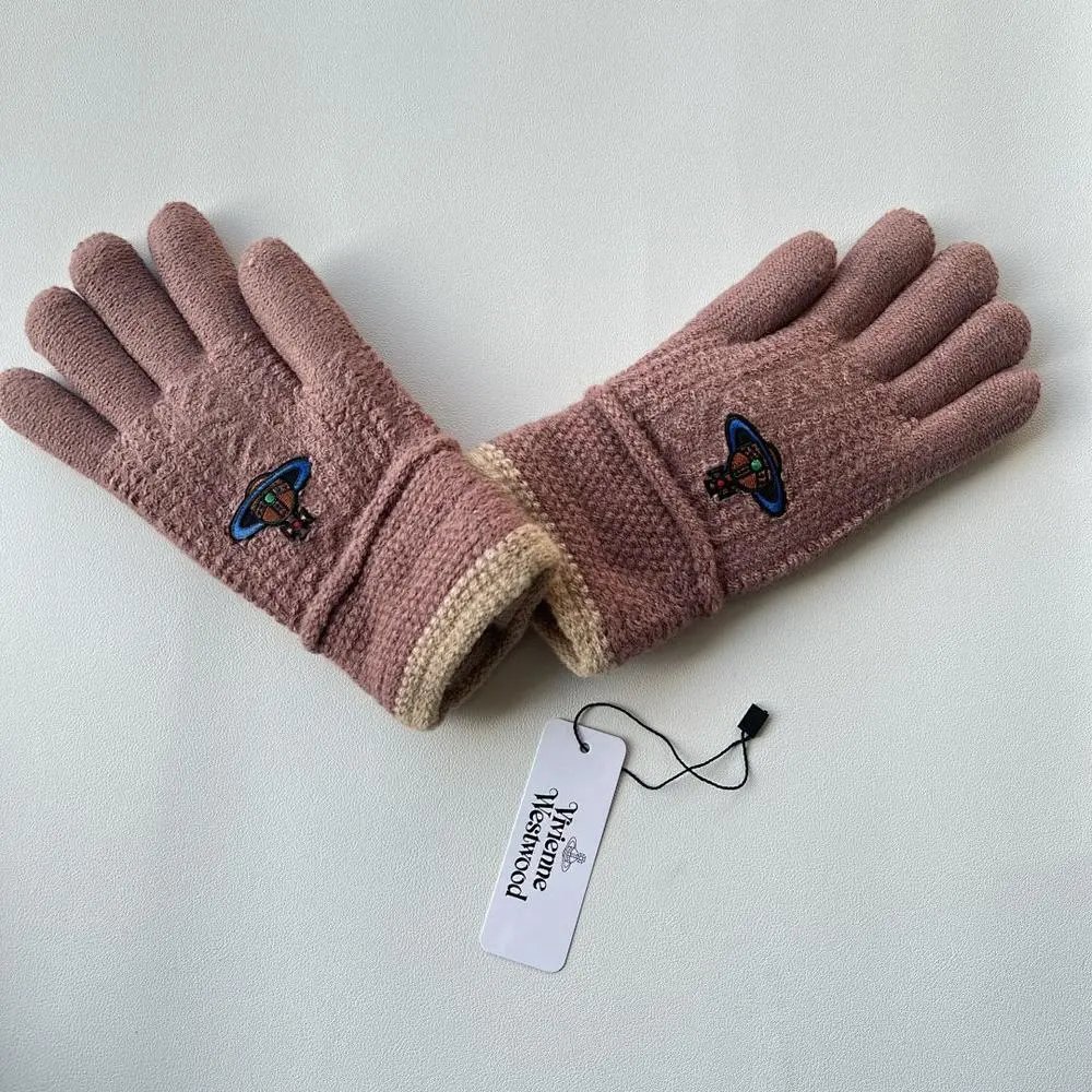 Vivienne Westwood Gloves Orb-embroidered knit — Style 5