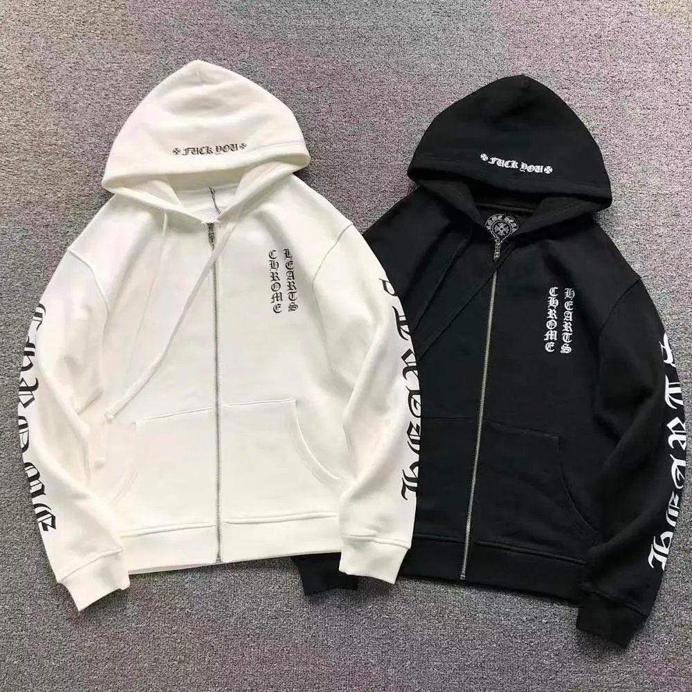 Chrome Hearts zip‑up hoodie — W2CFinds curated find