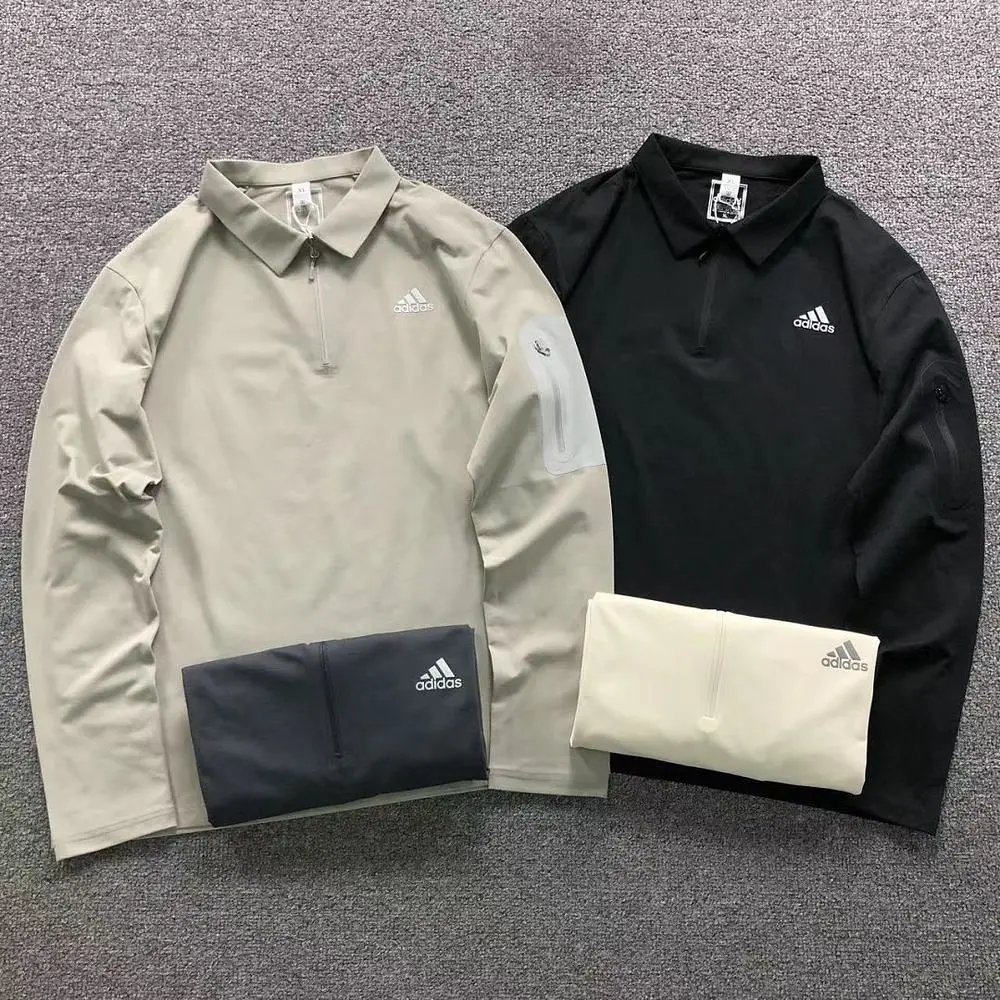 Adidas half-zip long sleeve polo shirt — W2CFinds curated find