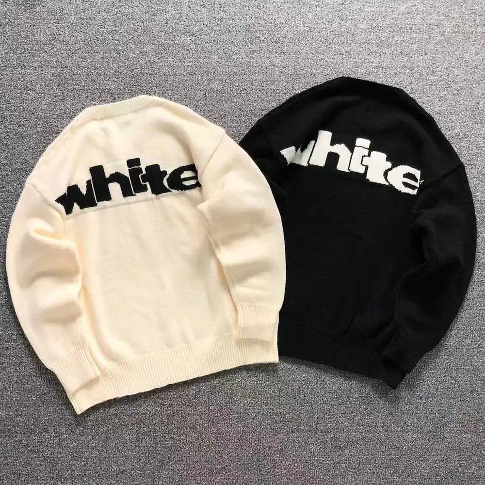 Off-White back logo crew neck sweater — W2CFinds curated find