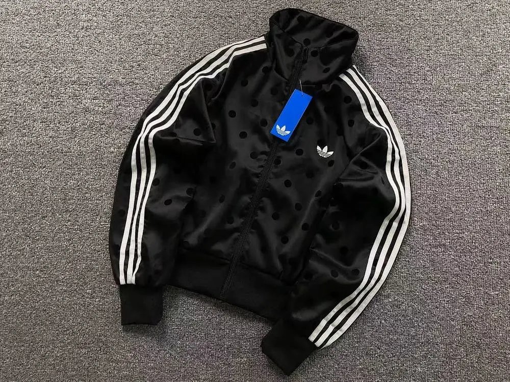 adidas Jackets Polka Dot Three-Stripe Track Jacket image 5