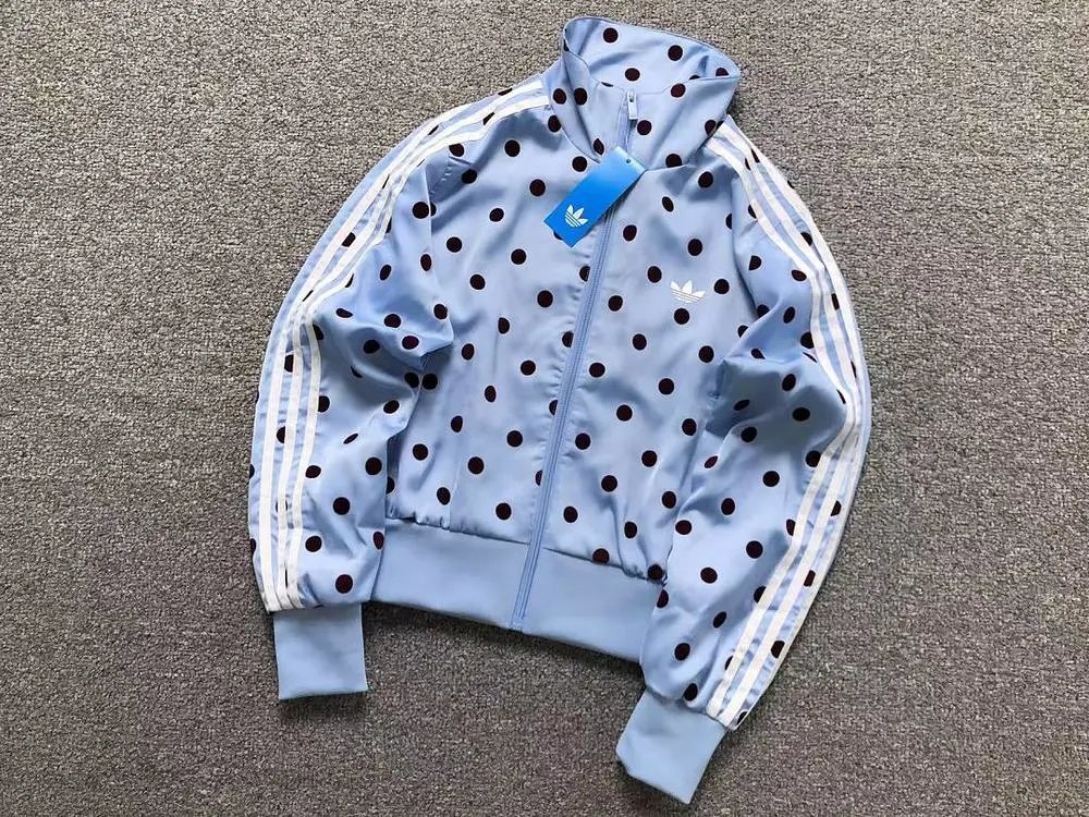 adidas Jackets Polka Dot Three-Stripe Track Jacket image 4