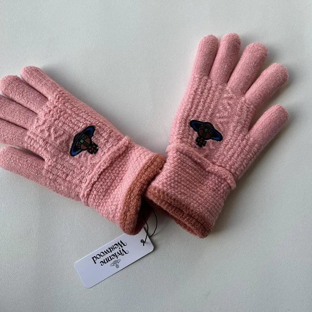 Vivienne Westwood Gloves Orb-embroidered knit — Style 4