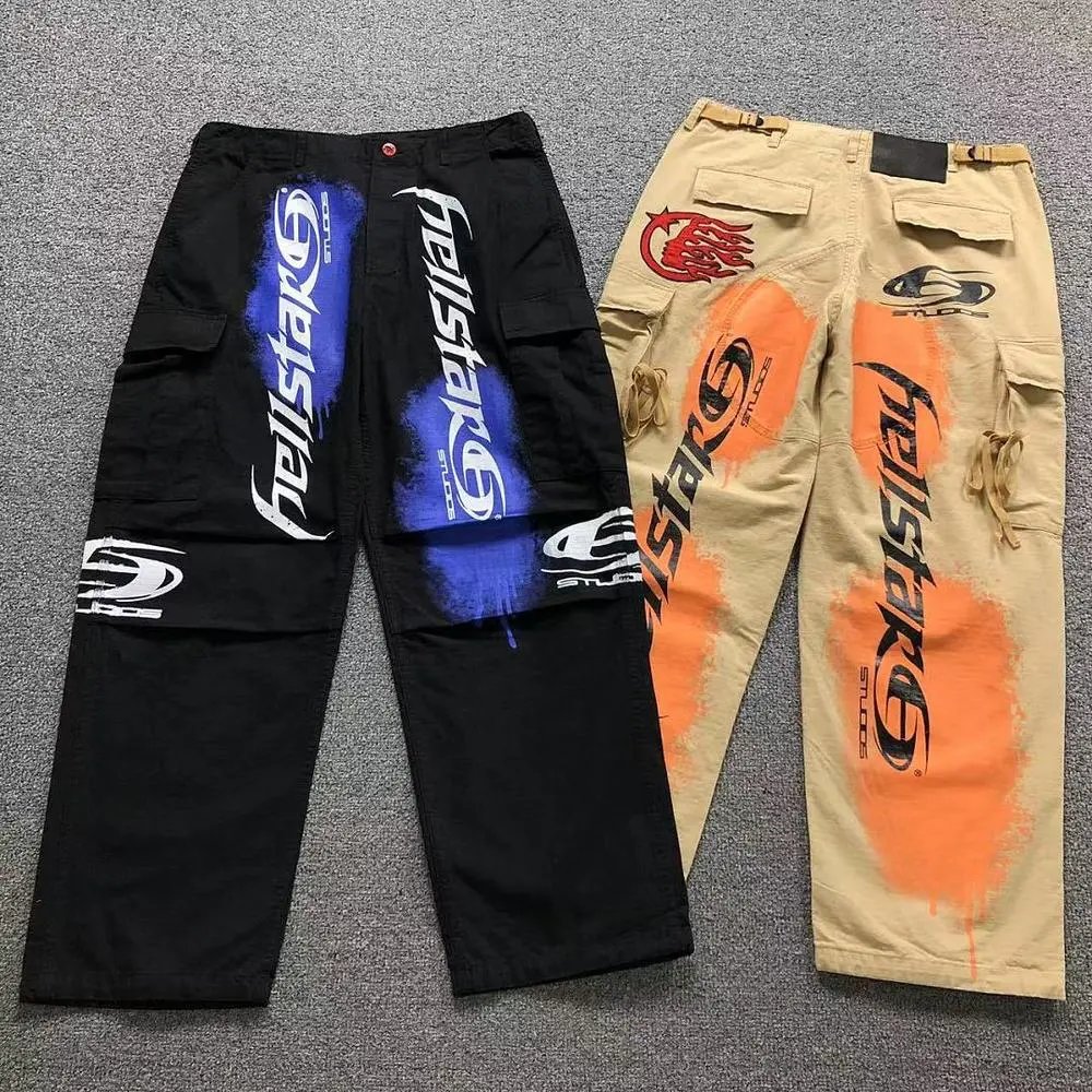 Hellstar graffiti print cargo pants — W2CFinds curated find