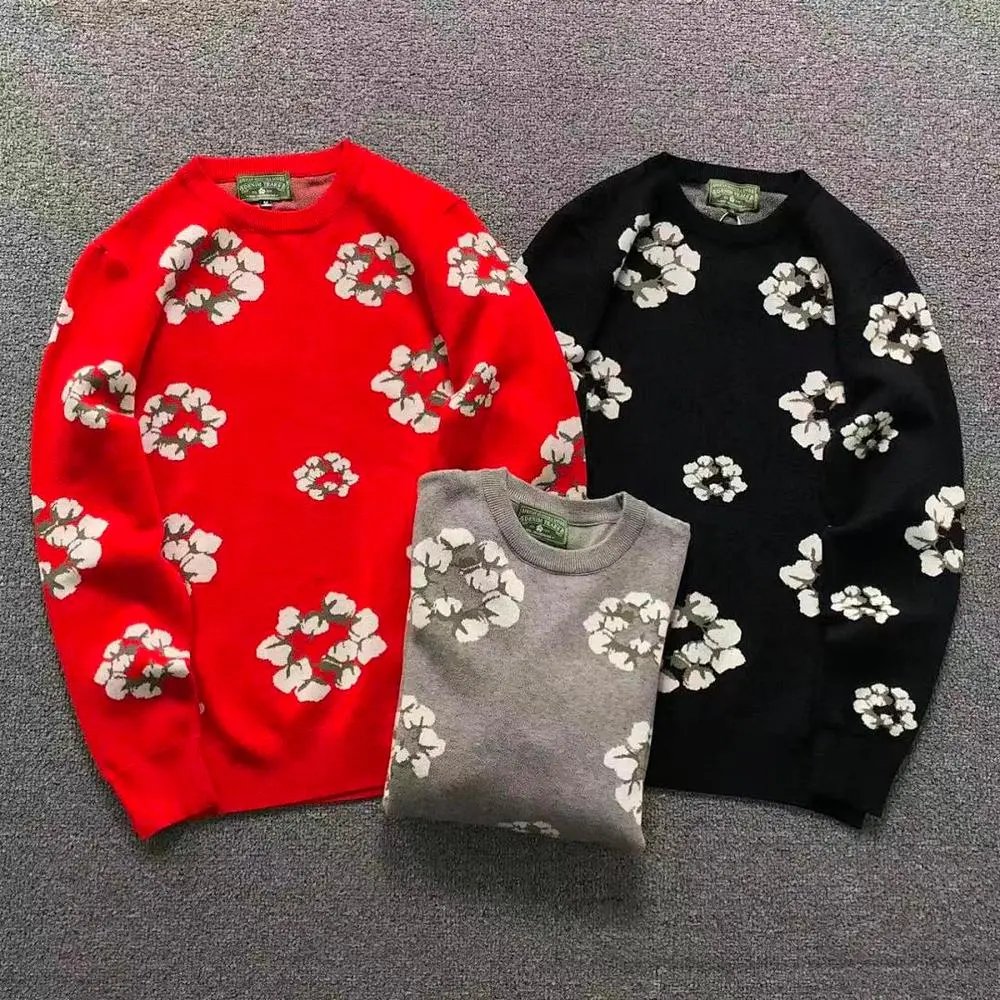 Denim Tears floral print crew‑neck sweater — W2CFinds curated find
