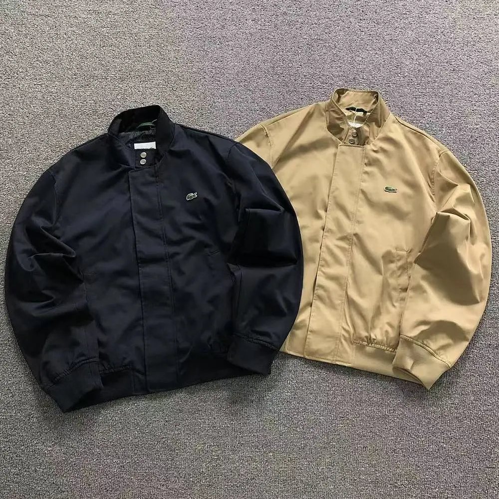 Lacoste stand collar bomber jacket — W2CFinds curated find