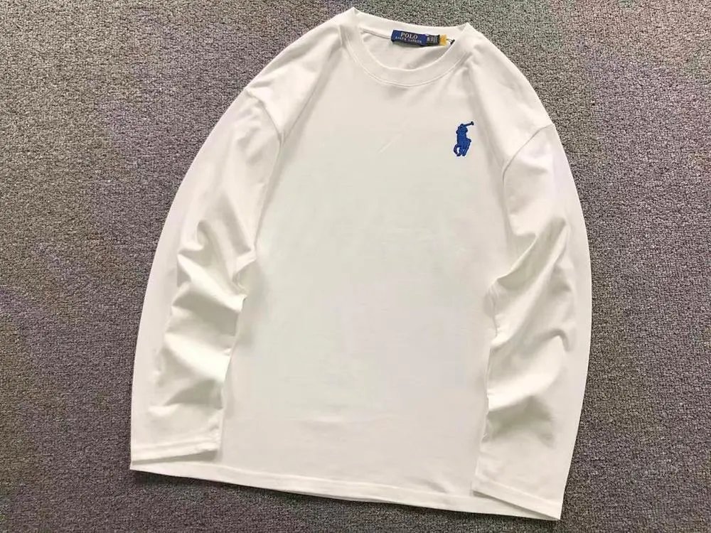 Polo Ralph Lauren T-Shirts Long-sleeve crewneck T-shirt with embroidered pony logo image 4