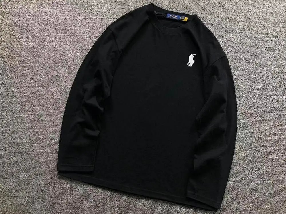 Polo Ralph Lauren T-Shirts Long-sleeve crewneck T-shirt with embroidered pony logo image 12