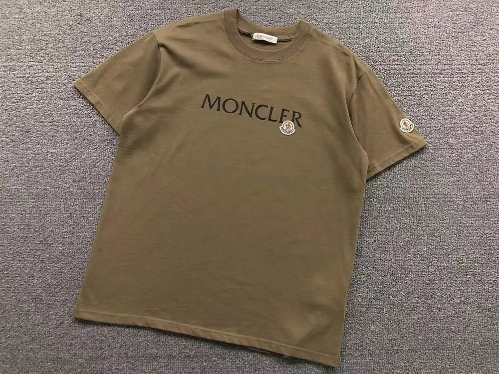 Moncler T-Shirts Short-Sleeve Logo T-Shirt with Sleeve Patch image 5