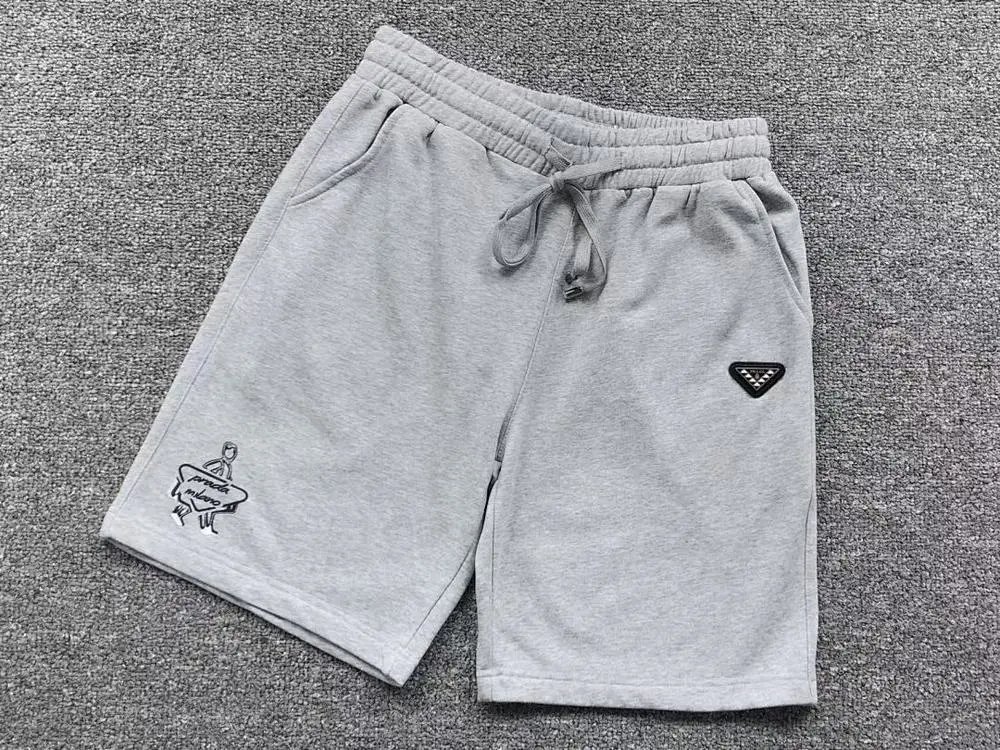 Prada Shorts Drawstring sweat with triangle logo patch image 3