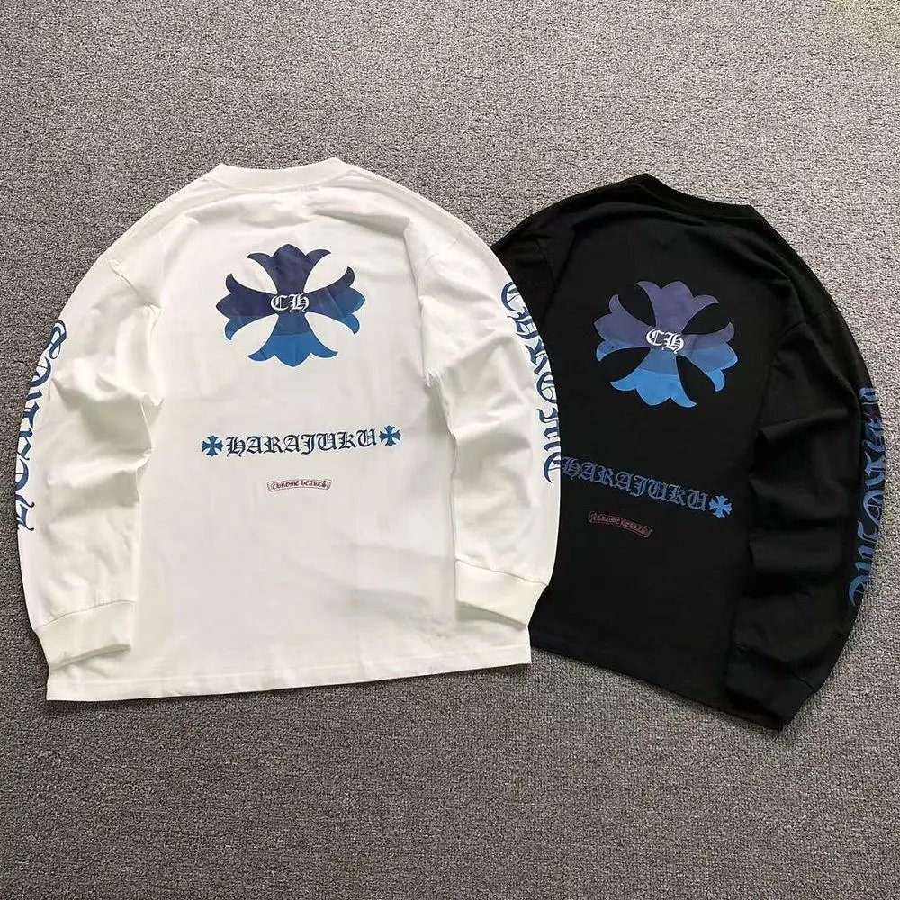 Chrome Hearts Harajuku cross graphic print long sleeve tee — W2CFinds curated find