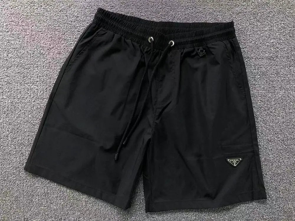 Prada Shorts Drawstring nylon with triangle logo patch image 4