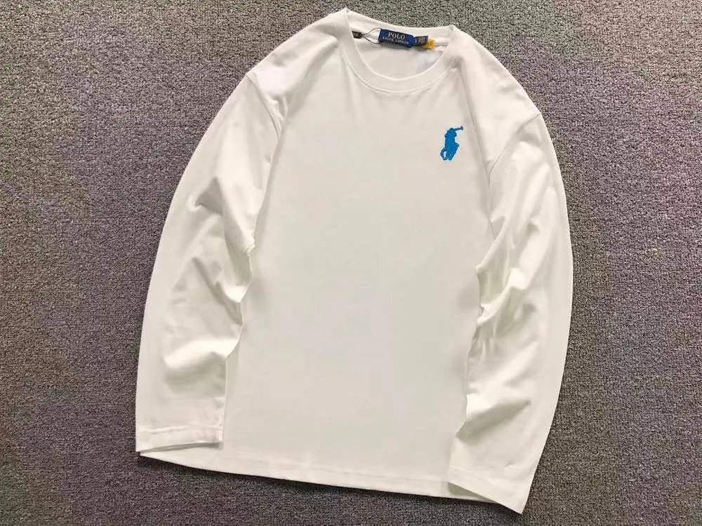 Polo Ralph Lauren T-Shirts Long-sleeve crewneck T-shirt with embroidered pony logo image 5