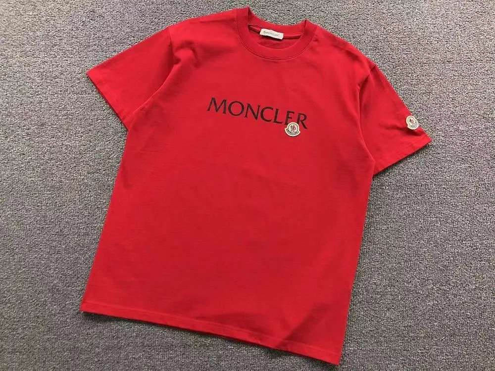 Moncler T-Shirts Short-Sleeve Logo T-Shirt with Sleeve Patch image 6