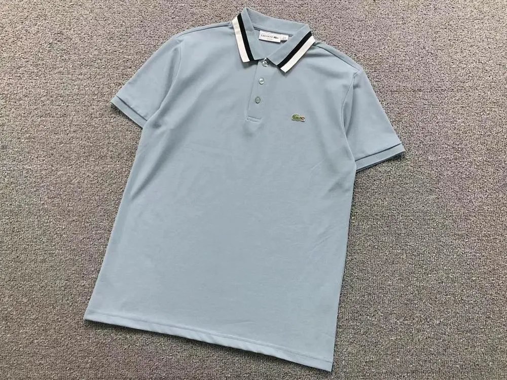 Lacoste T-Shirts Short-Sleeve Polo Shirt with Contrast-Tipped Collar — Style 3