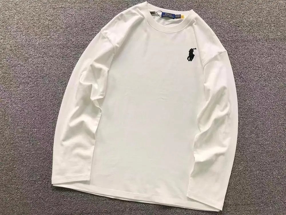 Polo Ralph Lauren T-Shirts Long-sleeve crewneck T-shirt with embroidered pony logo image 3