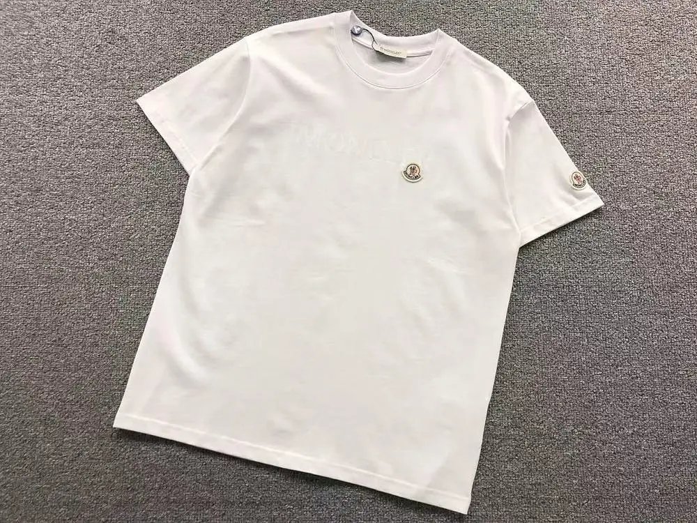 Moncler T-Shirts Short-Sleeve Logo T-Shirt with Sleeve Patch image 2