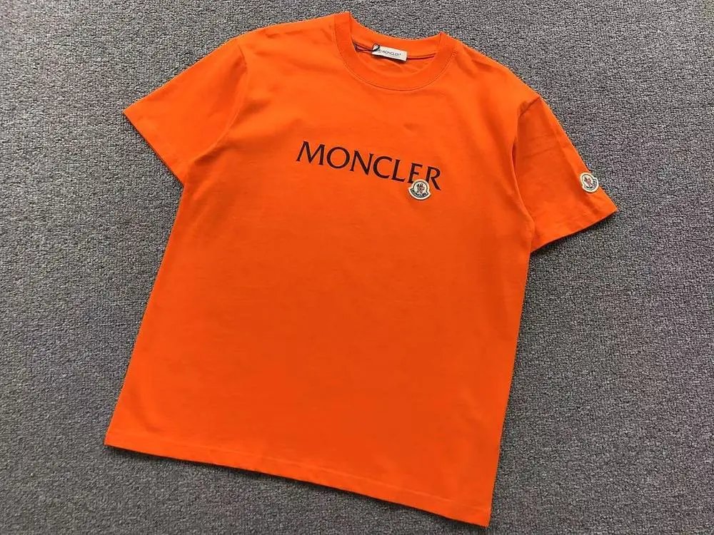Moncler T-Shirts Short-Sleeve Logo T-Shirt with Sleeve Patch image 10