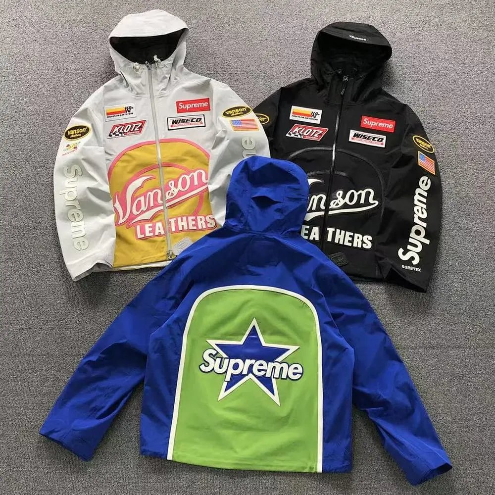 Supreme racing‑logo hooded jacket — W2CFinds curated find