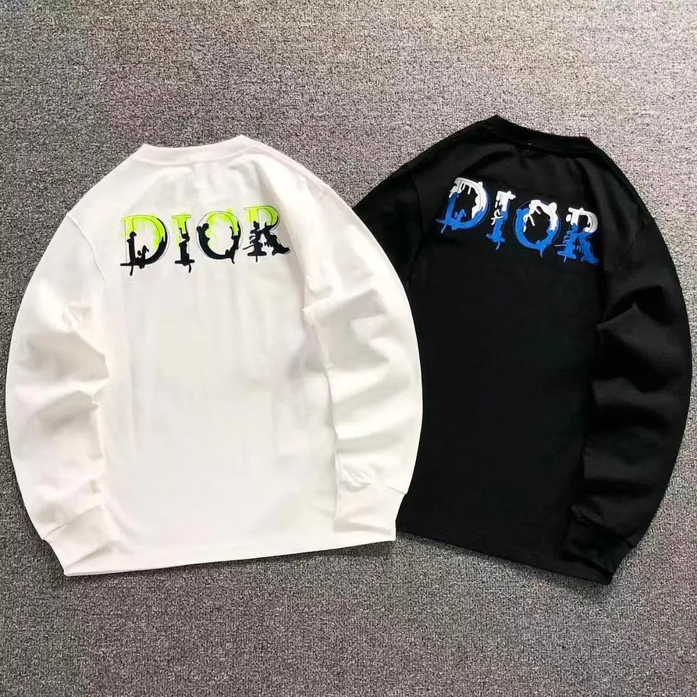 Dior dripping logo long sleeve tee — W2CFinds curated find