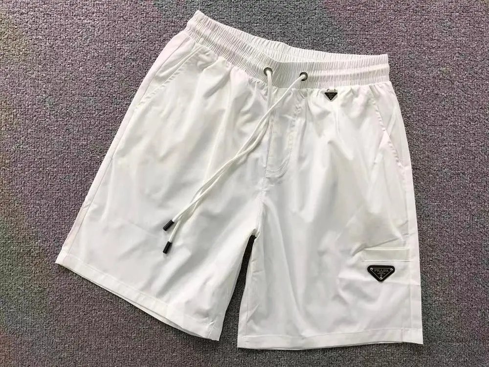 Prada Shorts Drawstring nylon with triangle logo patch image 2