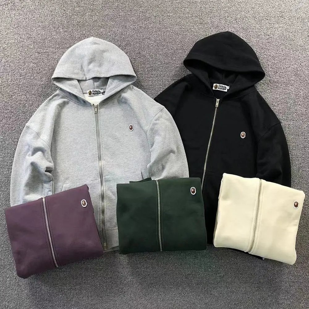 Bape small‑logo zip‑up hoodie — W2CFinds curated find