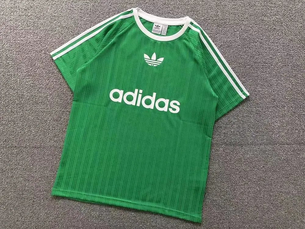 Adidas T-Shirts Trefoil Logo 3-Stripe Crew-Neck T-Shirt — Style 2
