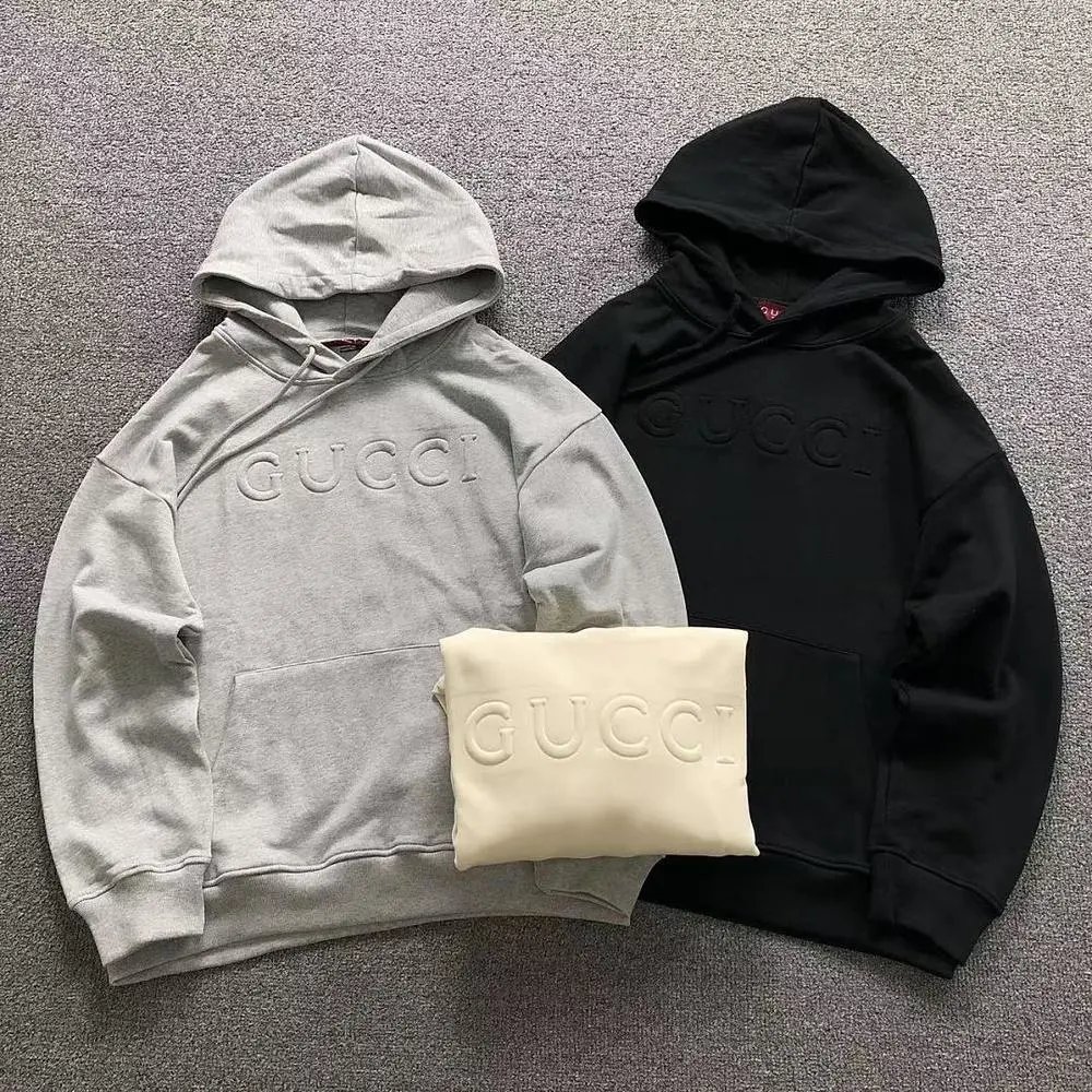 Gucci embossed‑logo pullover hoodie — W2CFinds curated find