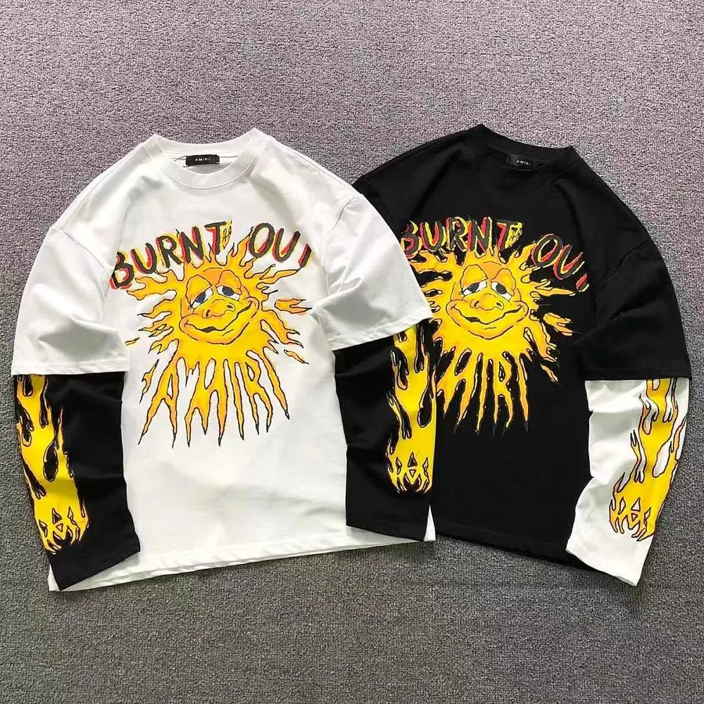 Amiri sun graphic layered long sleeve tee — W2CFinds curated find