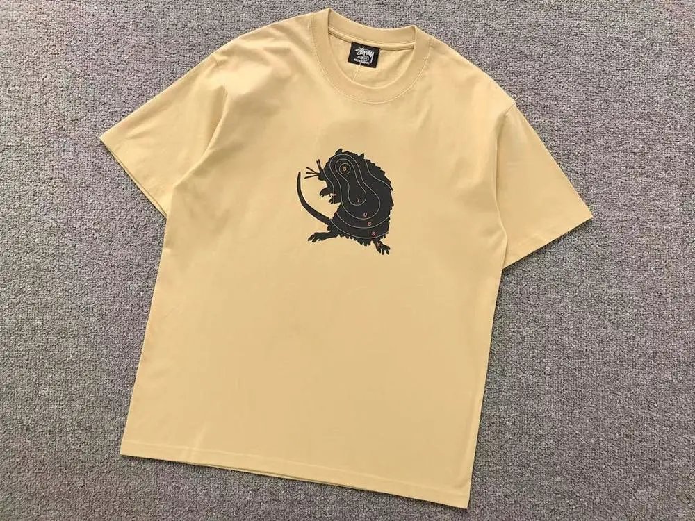 Stüssy T-Shirts Short-Sleeve Rat Graphic Crew-Neck T-Shirt image 4