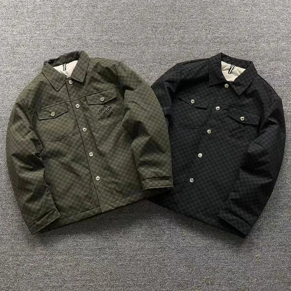 Louis Vuitton checkered shirt style down jacket — W2CFinds curated find