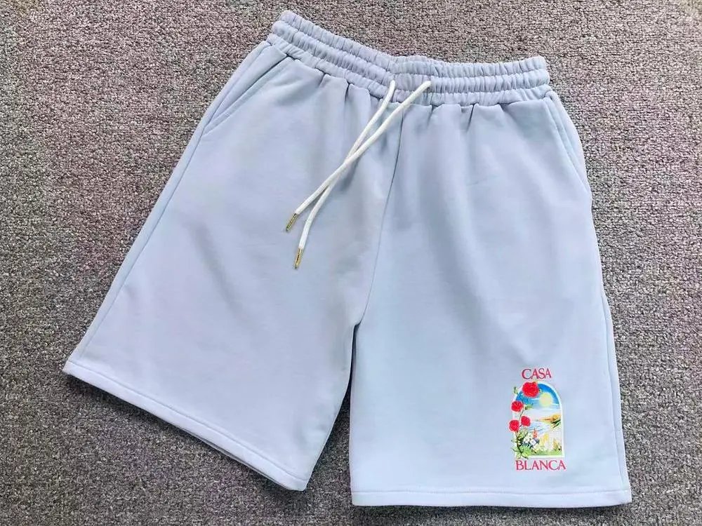 Casablanca Shorts Drawstring with floral arch graphic image 6