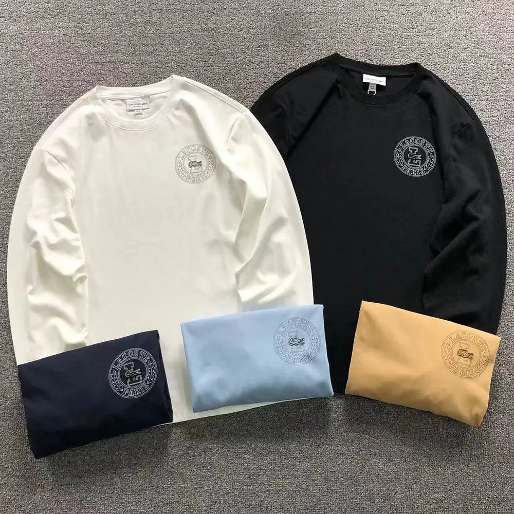 Lacoste circular emblem long sleeve tee — W2CFinds curated find