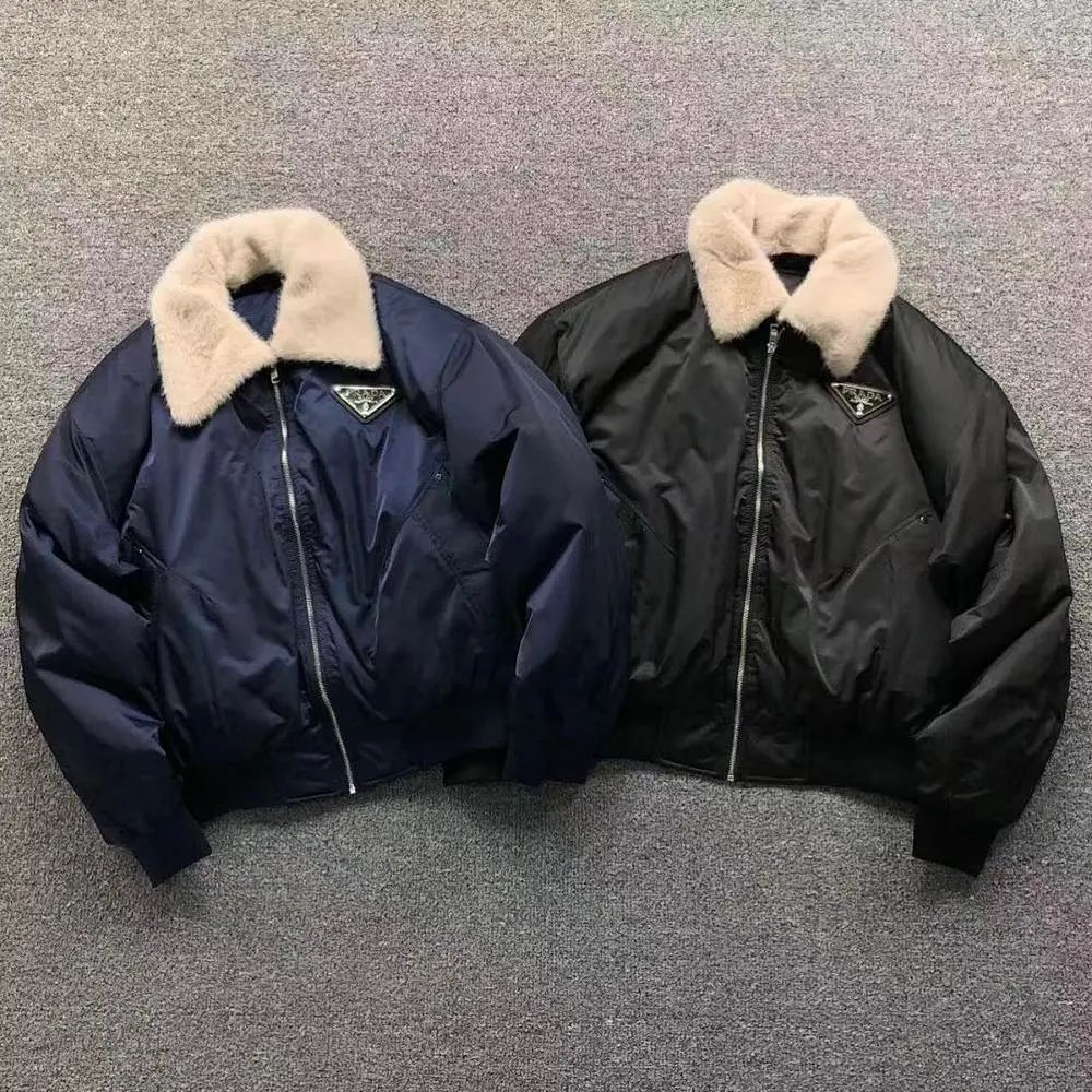 Prada fur collar down jacket — W2CFinds curated find
