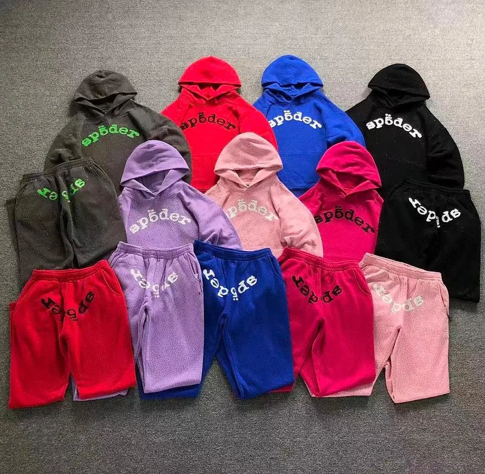 Sp5der logo hoodie and sweatpants set — W2CFinds curated find