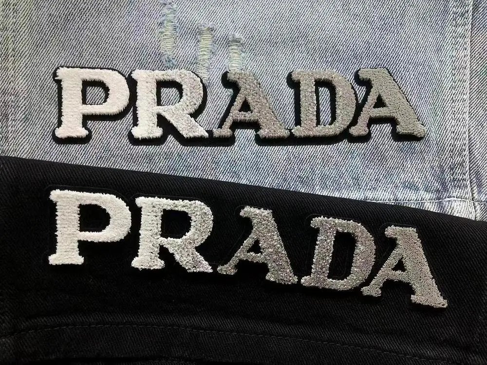 Prada Shorts Denim with embroidered logo image 4