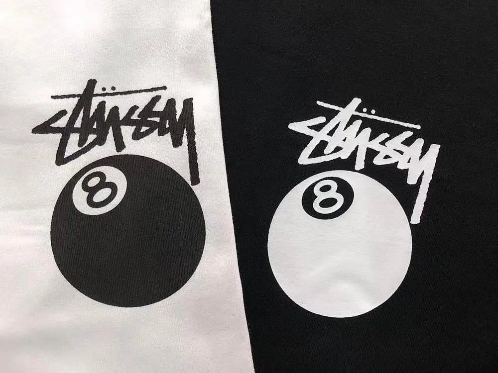 Stüssy T-Shirts Multicolor Logo and Skull Graphic image 4