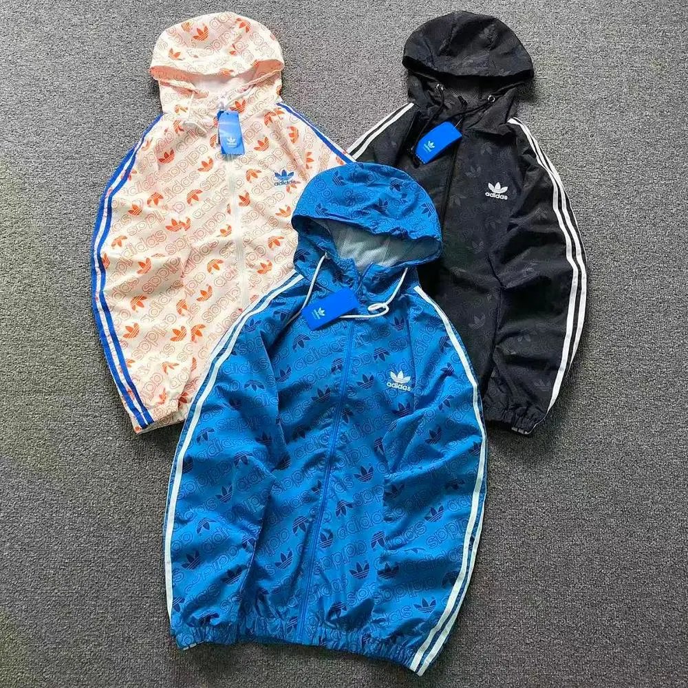 Adidas allover print hooded windbreaker jacket — W2CFinds curated find