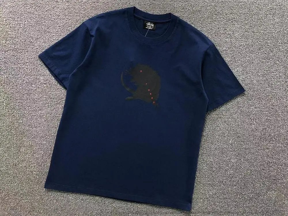 Stüssy T-Shirts Short-Sleeve Rat Graphic Crew-Neck T-Shirt image 5
