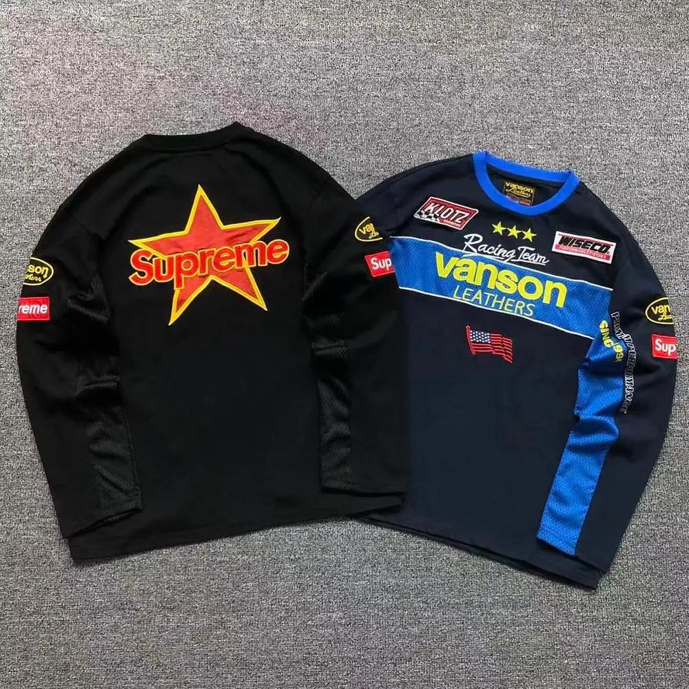 Supreme x Vanson Leathers racing long sleeve tee — W2CFinds curated find