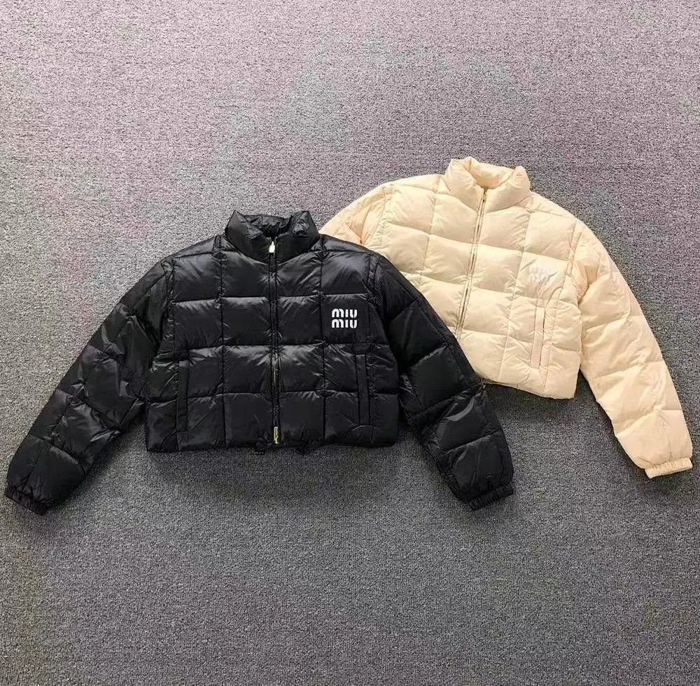 Miu Miu stand collar cropped down jacket — W2CFinds curated find