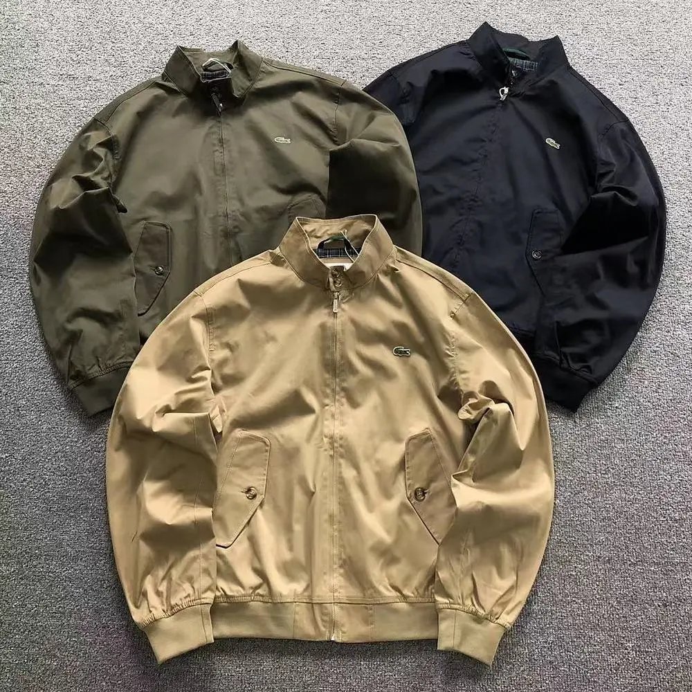 Lacoste stand collar bomber jacket — W2CFinds curated find