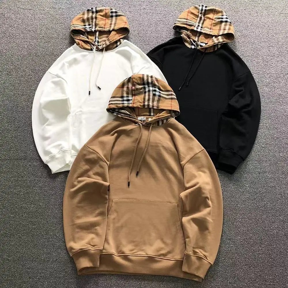 Burberry vintage‑check‑hood pullover hoodie — W2CFinds curated find